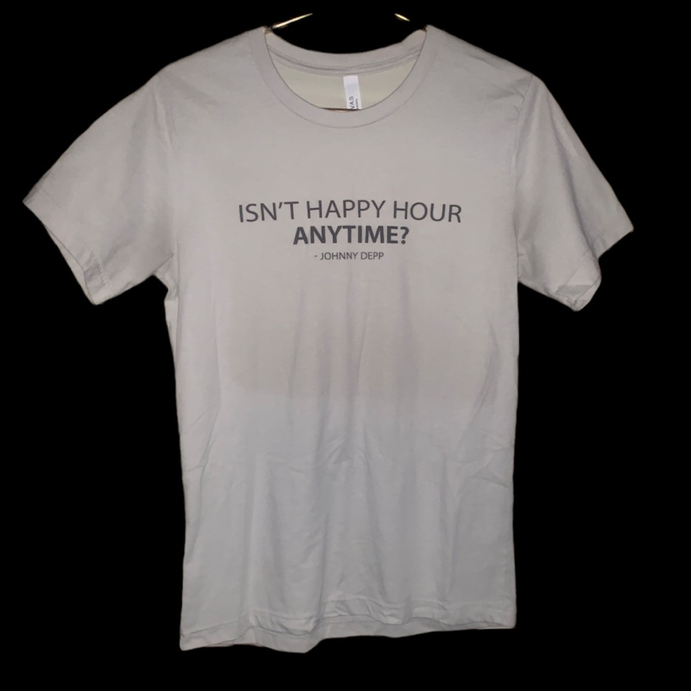Johnny Depp isn’t happy hour anytime? Graphic T-shirt - Picture 1 of 3